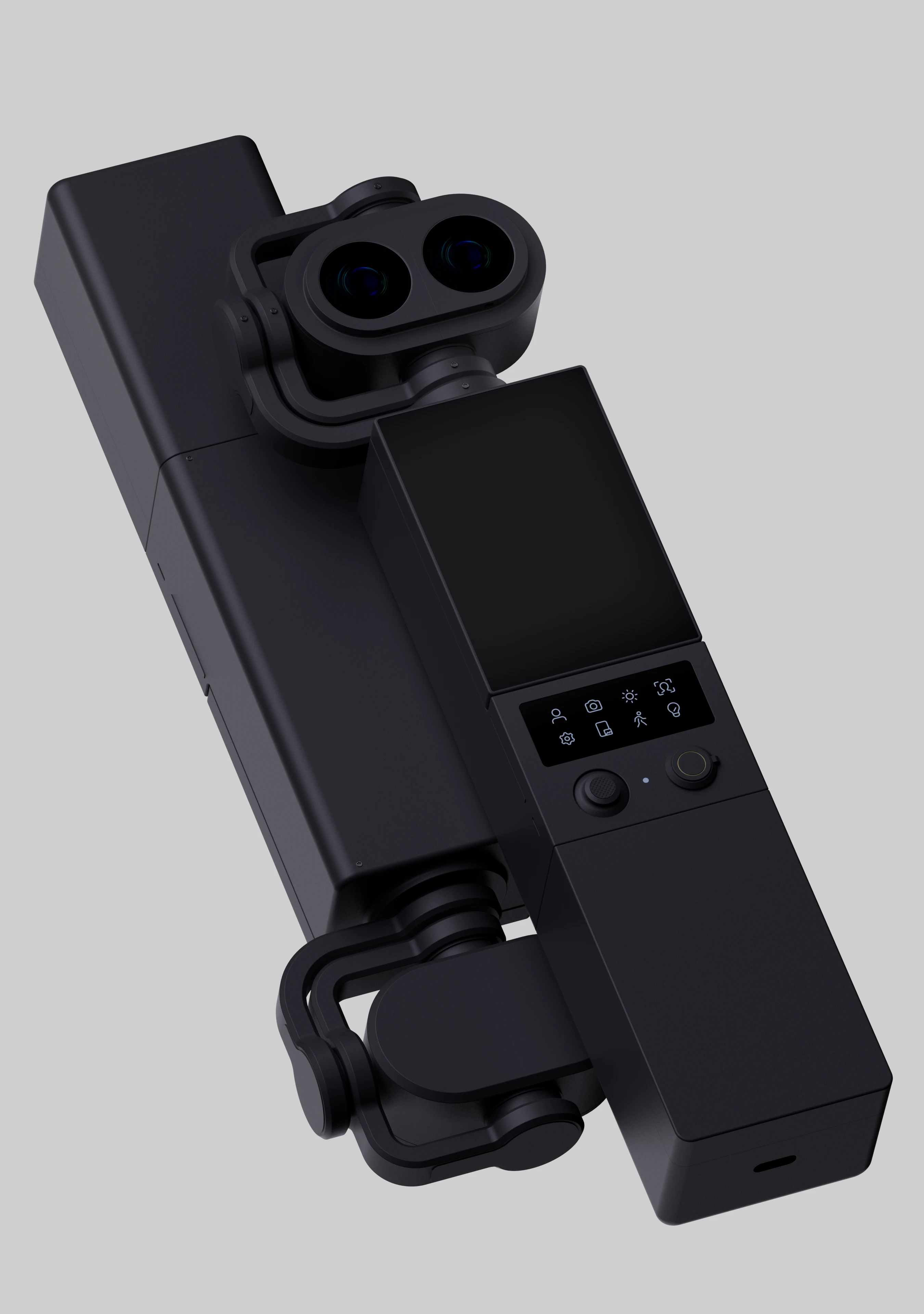 Modular Camera — A modular camera: its silhouette, construction and tactile housing details.