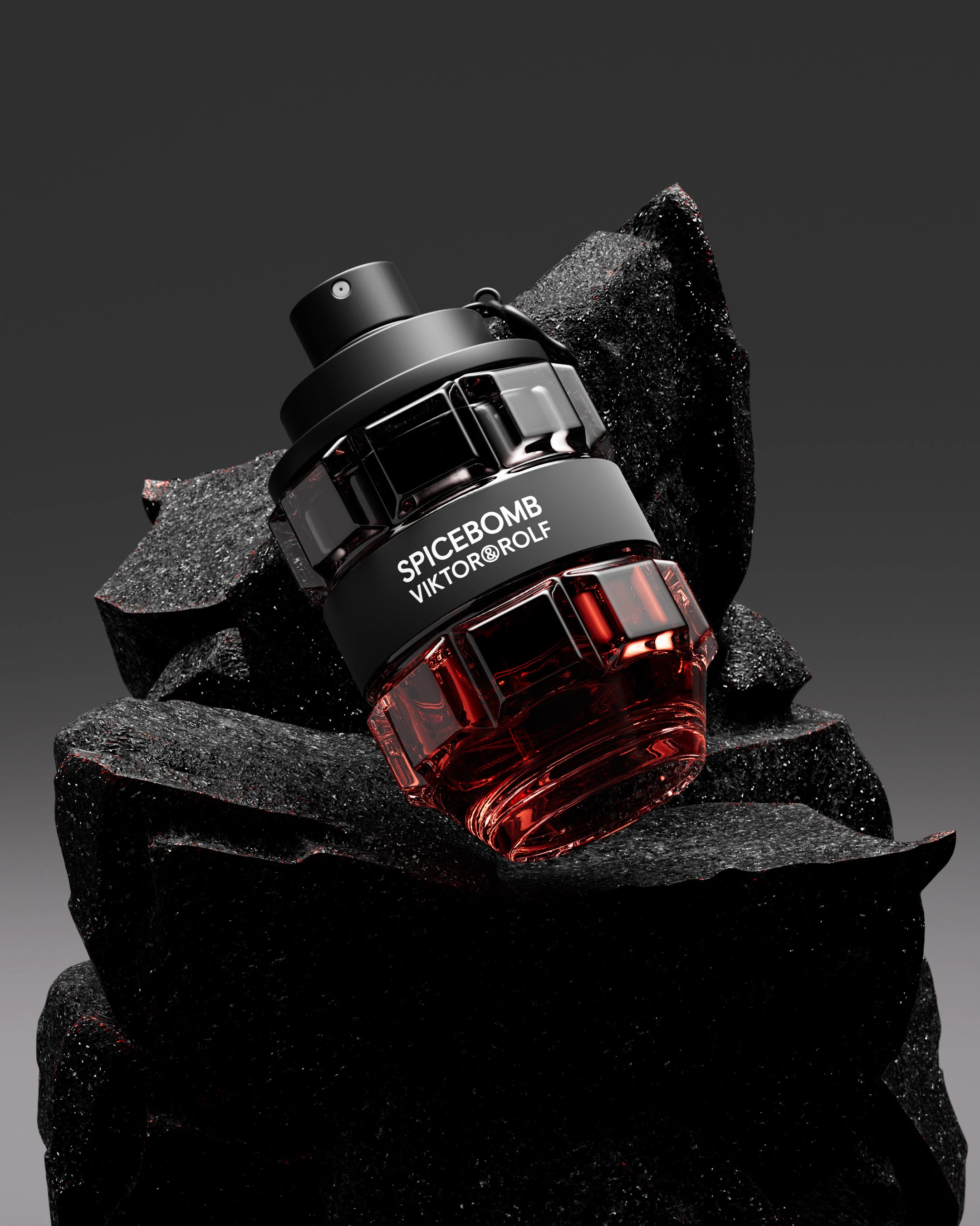 SPICEBOMB — Glass meets stone. A product series with expressive lighting, textures and saturated colour.